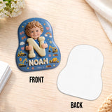 Custom Photo, Alphabet, Any Theme - Personalized Kid Changeable Leather Patch Backpack