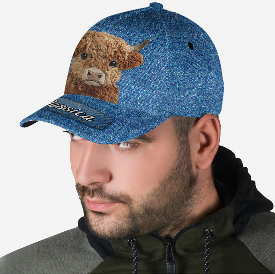 Cute Highland Cow - Personalized Highland Cow Classic Cap