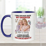 Daughter Gift Idea - Personalized Daughter Set Accent Mug with Acrylic Stirrers