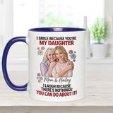 Daughter Gift Idea - Personalized Daughter Set Accent Mug with Acrylic Stirrers