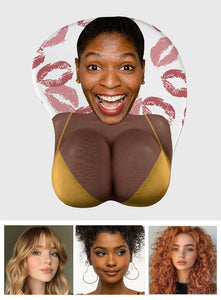 Custom Face Funny & Naughty - Personalized Couple 3D Mouse Pad