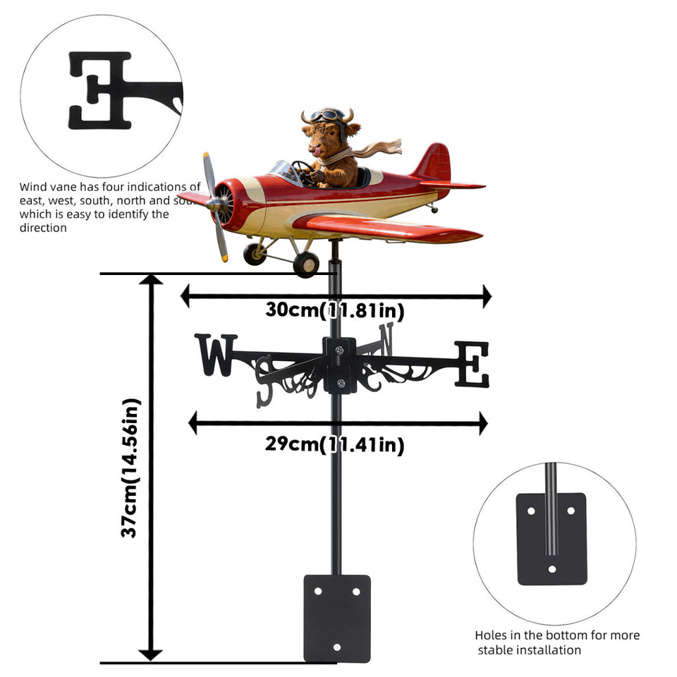 Farmer Must-have Item, Highland Cow, Chicken,... - Personalized Farmer Weather Vane