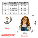 Love Reading - Personalized Book Window Hanging Suncatcher With Charms