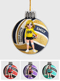 Love Volleyball - Personalized Volleyball Ornament