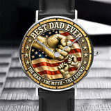 Best Dad Ever - Personalized Father Hand Watch