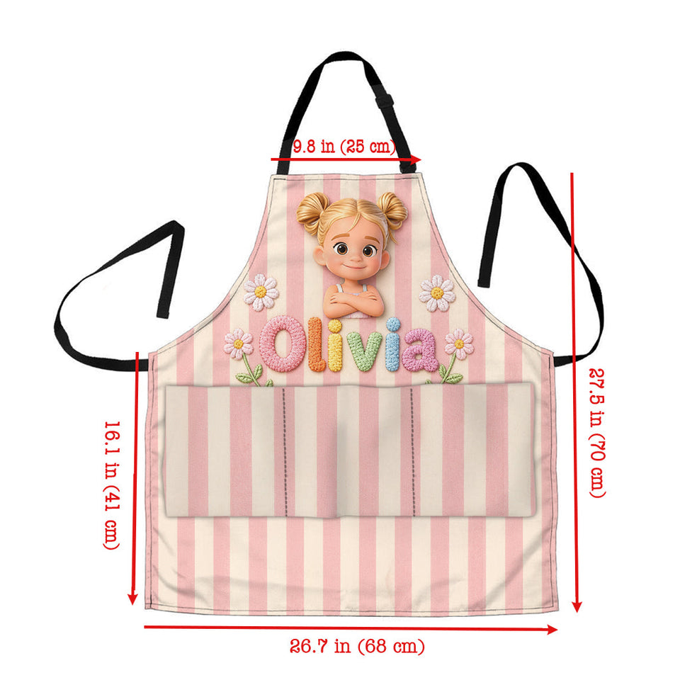 Any Photo - Personalized Kid Apron With Pockets