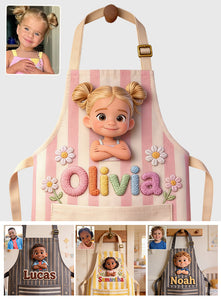 Any Photo - Personalized Kid Apron With Pockets