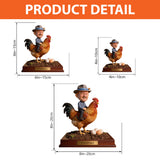Farmer Gift Idea, Chicken Lover, Farm Life - Personalized Chicken Custom Shaped Acrylic Plaque