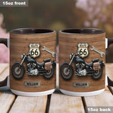 Motorcycle - Personalized Biker Accent Mug