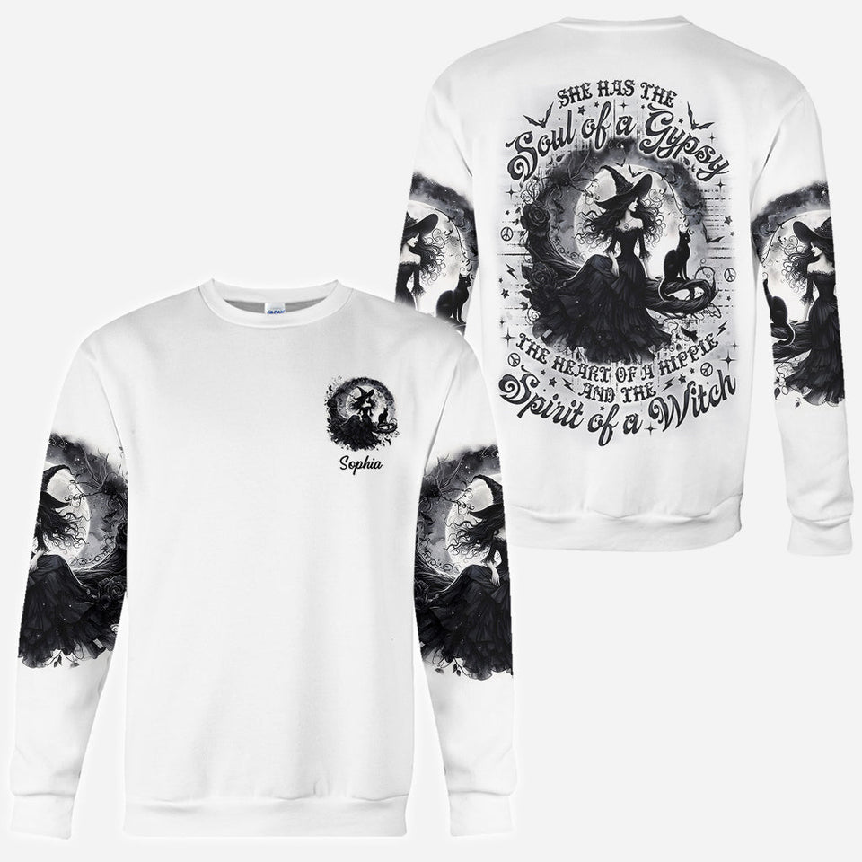 Spirit Of A Witch - Personalized Witch All Over Shirt