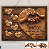 Mom You Are The Piece That Holds Us Together - Personalized Mother Custom Shaped Wood Sign