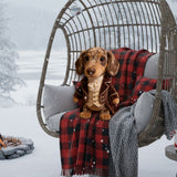 Renaissance Royal Pet Dog Cat Custom Photo - Personalized Dog Premium Faux Fur Pillow