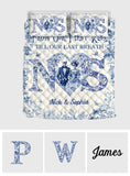 Till Death Do Us Part - Personalized Couple Quilt Set
