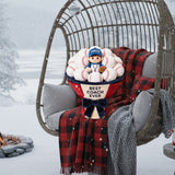 Custom Baseball Plush Bouquet - Personalized Baseball Premium Faux Fur Pillow