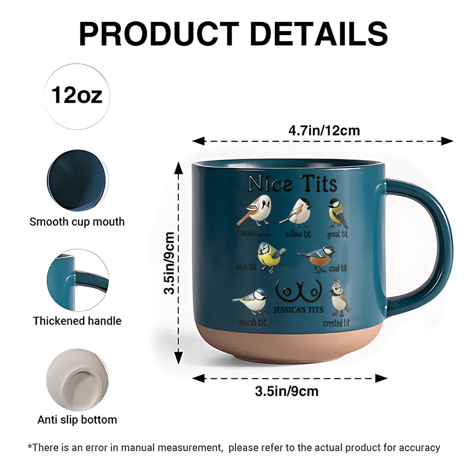 Nice Tits - Personalized Couple Printed Pottery Mug