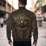 Old Biker Club - Personalized Biker Bomber Jacket