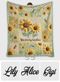 You Are My Sunshine - Personalized Grandma Blanket
