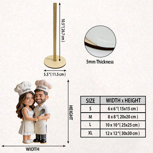 Custom Any Photo - Personalized Couple Paper Towel Stand