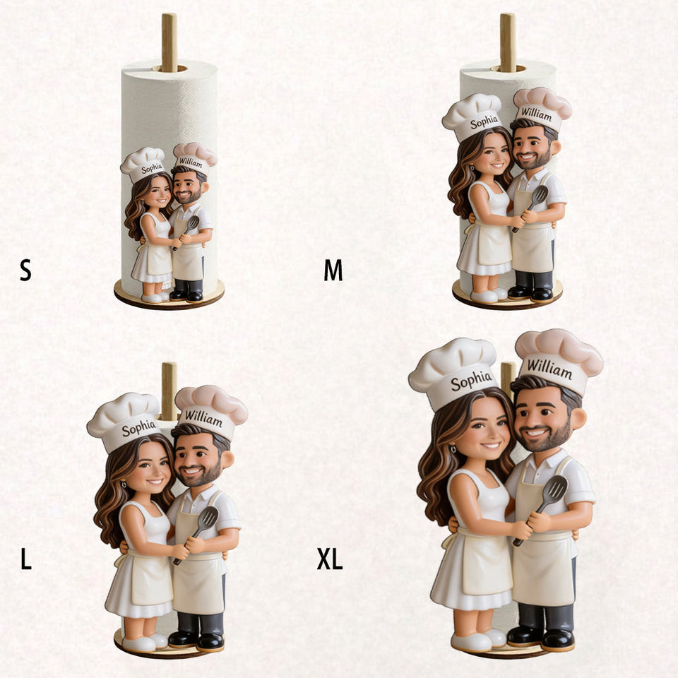 Custom Any Photo - Personalized Couple Paper Towel Stand