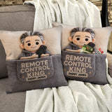 Remote Control King - Personalized Father Pocket Pillow