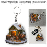 Horse Farm Christmas - Personalized Horse Ornament