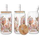 Just A Girl Who Loves Hummingbird - Personalized Hummingbird Can Glass