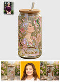 Just A Girl Who Loves Hummingbird - Personalized Hummingbird Can Glass