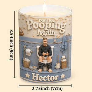 Custom Any Photo - Personalized Father Candle With Wooden Lid
