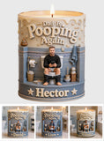 Custom Any Photo - Personalized Father Candle With Wooden Lid