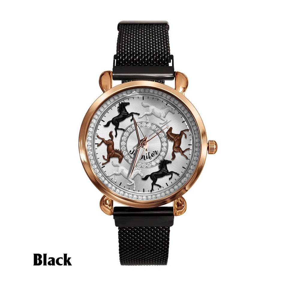 Love Horses - Personalized Horse Women Hand Watch