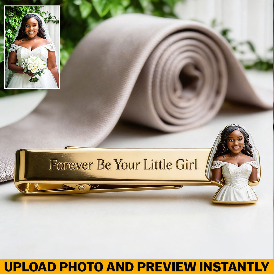 On My Wedding Day - Personalized wedding Tie Clip
