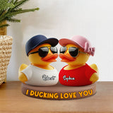 I Ducking Love You - Personalized Couple Custom Shaped Acrylic Plaque