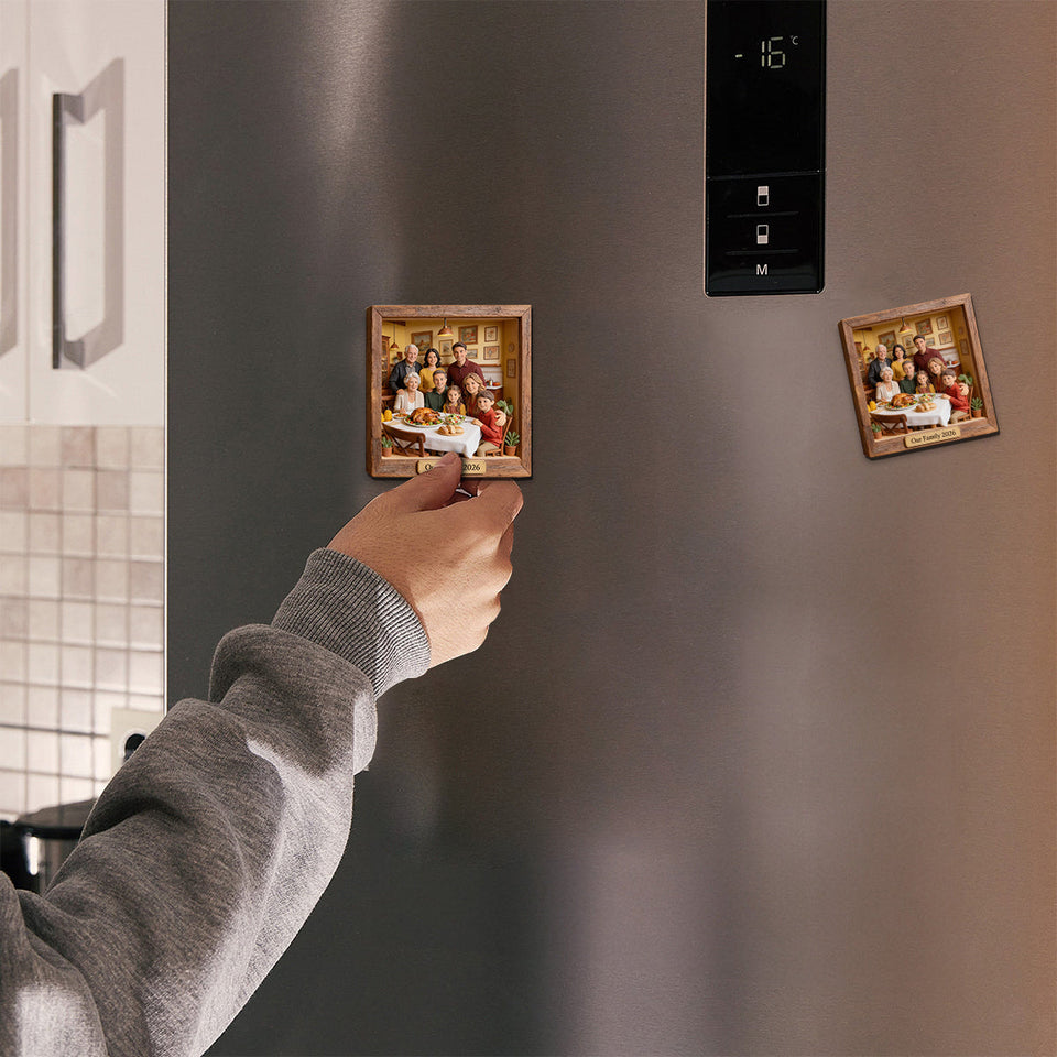 Custom From Any Photo - Personalized Family Magnet