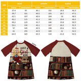 Just A Girl Who Loves Reading - Personalized Book Sleep T-shirt Dress