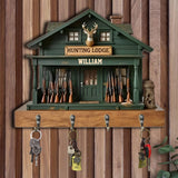 Love Hunting - Personalized Hunting Custom Shaped Hanging Rack