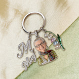 Custom From Letter, Flower, Photo - Personalized Self Love Premium Keychain With Charms