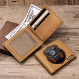 Tactical Police Bulletproof Vest - Personalized Police Officer Leather Wallet