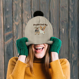 Loved And Protected By Furry Friends - Personalized Dog Beanie Hat