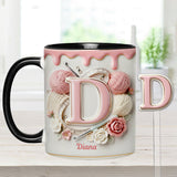 Love Crochet - Personalized Crocheting Set Accent Mug with Acrylic Stirrers