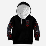 Wolf And Roses, Initial Customize - Personalized Wolf All Over Shirt