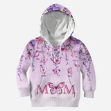 Mother And Children Butterfly - Personalized Mother All Over Shirt