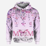 Mother And Children Butterfly - Personalized Mother All Over Shirt