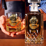 Scuba Diving Lovers Gift - Personalized Scuba Diving Whiskey Glass