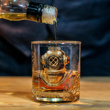 Scuba Diving Lovers Gift - Personalized Scuba Diving Whiskey Glass
