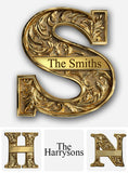 Happy Family - Personalized Family Cut Metal Sign