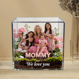 Mom Gift Block and Flower - Personalized Mother Custom Shaped Acrylic Plaque