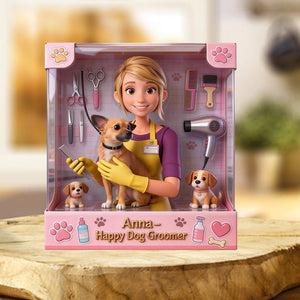 Best Dog Groomer - Personalized Dog Groomer Custom Shaped Acrylic Plaque