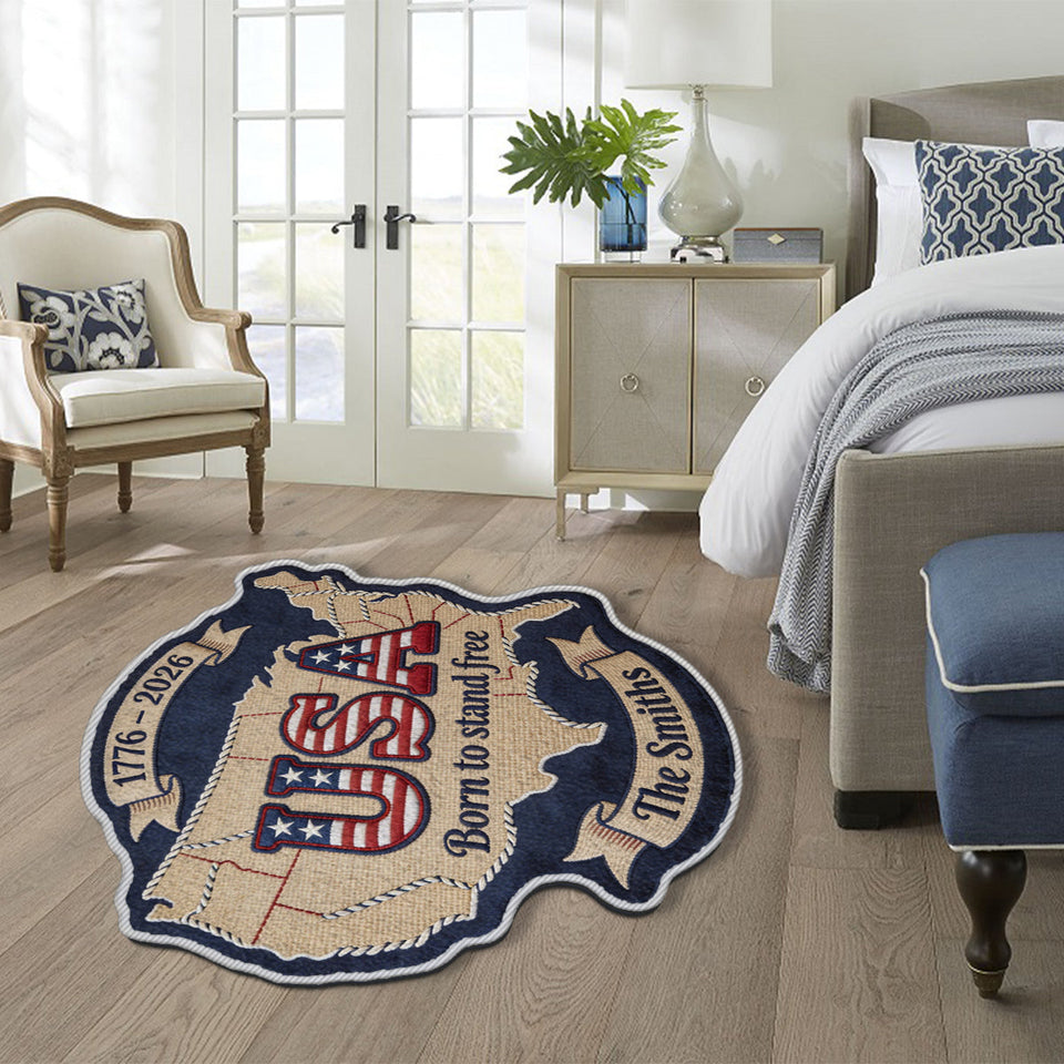 USA 250th - Personalized Patriot Non-Slip Tufted Rug
