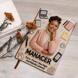 Custom Any Photo Funny Gift For Colleagues - Personalized Colleague Leather Journal