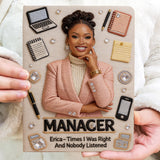 Custom Any Photo Funny Gift For Colleagues - Personalized Colleague Leather Journal